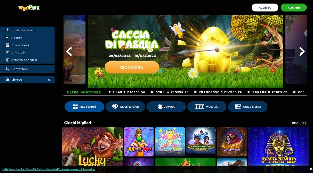Winspark Casinò Online